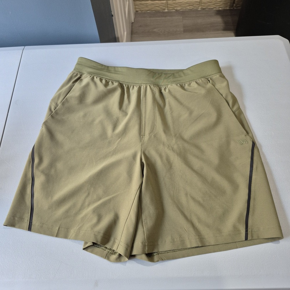 VRST Shorts Mens Medium Green 2 in 1 Stealth Lined Running Workout Performance